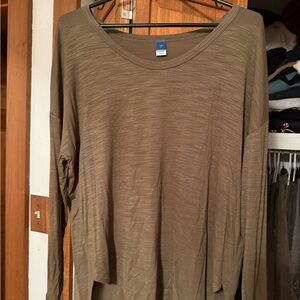 Old Navy Olive Long Sleeve Top